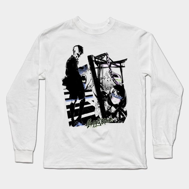 Monogatari Series ''MIRROR WORLD'' V1 Long Sleeve T-Shirt by riventis66